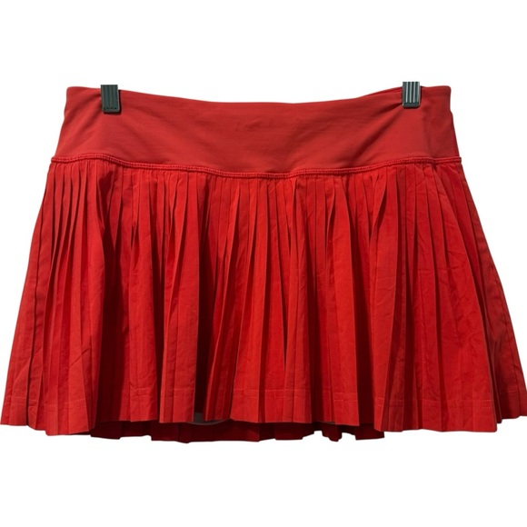 Lululemon Pleat To Street Pleated Tennis Skirt / Skort - Alarming Red - Size 6 - Picture 1 of 5